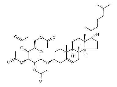 cholesteryl α- and β-2,3,4,6-tetra-O-acetyl-D-glucosides结构式