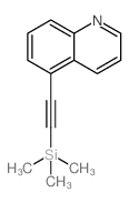 5-((Trimethylsilyl)ethynyl)quinoline结构式