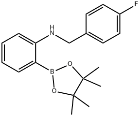 Pinacol 2-(4-fluorobenzylamino) phenylboronic acid pinacol ester Structure