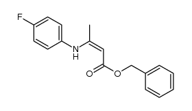 benzyl (Z)-3-(4-fluorophenylamino)-but-2-carboxylate Structure