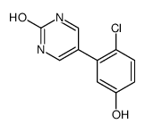 5-(2-chloro-5-hydroxyphenyl)-1H-pyrimidin-2-one结构式