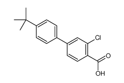 4'-(TERT-BUTYL)-3-CHLORO-[1,1'-BIPHENYL]-4-CARBOXYLIC ACID structure