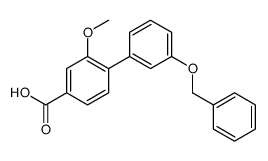 3-methoxy-4-(3-phenylmethoxyphenyl)benzoic acid结构式