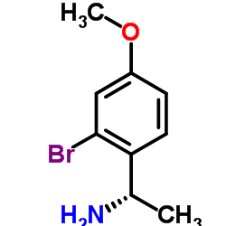 (1S)-1-(2-Bromo-4-methoxyphenyl)ethanamine Structure