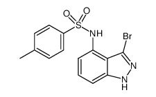 N-(3-bromo-1H-indazol-4-yl)-4-methyl-benzenesulfonamide Structure