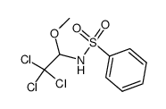 N-(2,2,2-trichloro-1-methoxyethyl)benzenesulfonamide Structure