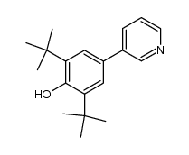 3-(3',5'-di-tert-butyl-4'-hydroxyphenyl)pyridine Structure