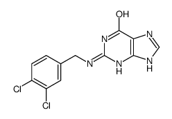 N(2)-(3,4-dichlorobenzyl)guanine结构式