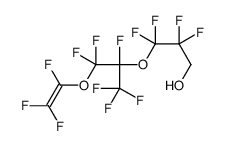 2,2,3,3-tetrafluoro-3-[1,1,1,2,3,3-hexafluoro-3-(1,2,2-trifluoroethenoxy)propan-2-yl]oxypropan-1-ol结构式