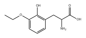 2-Amino-3-(3-ethoxy-2-hydroxyphenyl)propanoic acid Structure