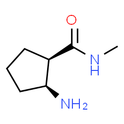 Cyclopentanecarboxamide, 2-amino-N-methyl-, (1R,2S)-rel- (9CI) structure