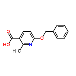 3-Pyridinecarboxylic acid, 2-Methyl-6-(phenylmethoxy)- structure