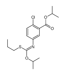 propan-2-yl 2-chloro-5-[[propan-2-yloxy(propylsulfanyl)methylidene]amino]benzoate Structure