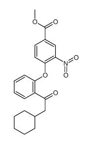 methyl 4-(2-(2-cyclohexylacetyl)phenoxy)-3-nitrobenzoate Structure