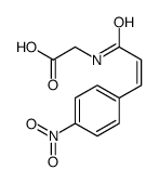 {[(2E)-3-(4-NITROPHENYL)PROP-2-ENOYL]AMINO}ACETIC ACID Structure