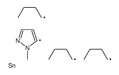 tributyl-(2-methylpyrazol-3-yl)stannane结构式