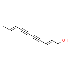 (2E,8E)-2,8-Decadiene-4,6-diyn-1-ol结构式