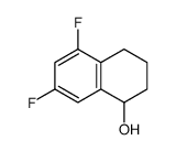 5,7-difluoro-1,2,3,4-tetrahydronaphthalen-1-ol结构式