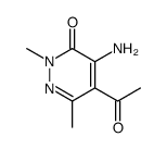 5-乙酰基-4-氨基-2,6-二甲基-2,3-二氢吡嗪-3-酮结构式