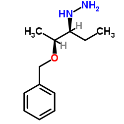 [(2S,3S)-2-(Benzyloxy)-3-pentanyl]hydrazine结构式