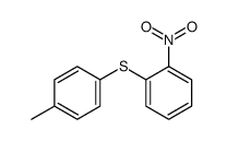 1-(4-methylphenyl)sulfanyl-2-nitrobenzene结构式