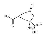 Bicyclo[3.1.0]hexane-2,6-dicarboxylic acid, 2-amino-4-oxo-, (1R,2R,5S,6S)-rel-结构式