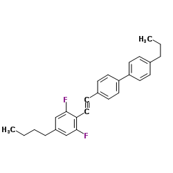 4-((4-Butyl-2,6-difluorophenyl)ethynyl)-4'-propyl-1,1'-biphenyl Structure