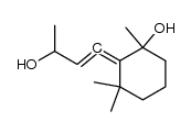 1-(2-Hydroxy-2,6,6-trimethylcyclohexylidene)-but-1-en-3-ol结构式