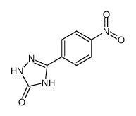 5-(4-nitro-phenyl)-2,4-dihydro-[1,2,4]triazol-3-one Structure