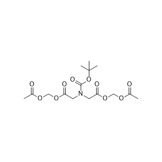 Bis(Acetoxymethyl) 2,2’-((Tert-Butoxycarbonyl)Azanediyl)Diacetate structure