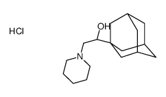 1-(1-adamantyl)-2-piperidin-1-ylethanol,hydrochloride Structure