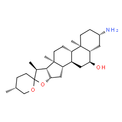 (25R)-3β-Amino-5α-spirostan-6α-ol structure