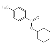 Benzenesulfinic acid,4-methyl-, cyclohexyl ester Structure