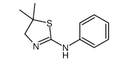 5,5-dimethyl-N-phenyl-4H-1,3-thiazol-2-amine结构式