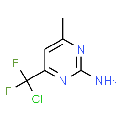 4-[Chloro(difluoro)methyl]-6-methyl-2-pyrimidinamine结构式