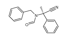 (R)-N-benzyl-N-(1-cyano-1-phenylethyl)formamide结构式