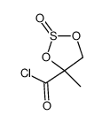 1,3,2-Dioxathiolane-4-carbonyl chloride, 4-methyl-, 2-oxide (9CI) Structure