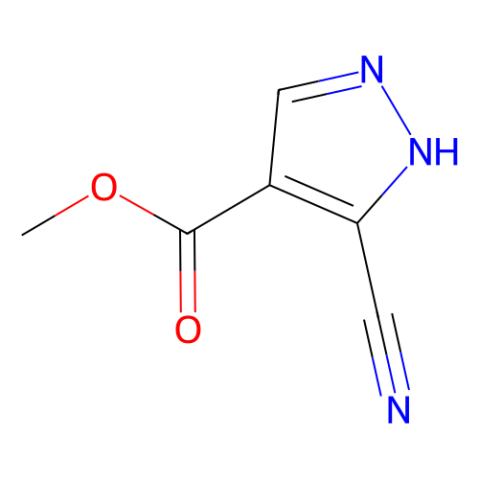 METHYL 3-CYANO-1H-PYRAZOLE-4-CARBOXYLATE Structure