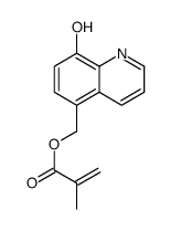 (8-hydroxyquinolin-5-yl)methyl 2-methylprop-2-enoate结构式