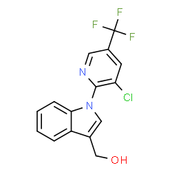 (1-[3-CHLORO-5-(TRIFLUOROMETHYL)-2-PYRIDINYL]-1H-INDOL-3-YL)METHANOL structure