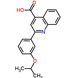 2-(3-Isopropoxyphenyl)-4-quinolinecarboxylic acid结构式