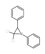 2,2-dichloro-1,3-diphenyl-aziridine结构式