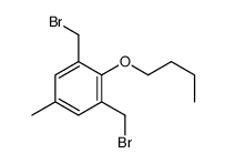 1,3-bis(bromomethyl)-2-butoxy-5-methylbenzene结构式