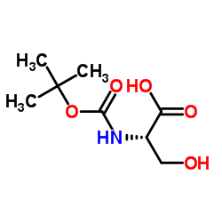 Boc-DL-serine Structure