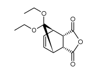 7,7-Diethoxy-bicyclo[2.2.1]hept-5-en-2,3-dicarbonsaeureanhydrid结构式