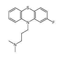 3-(2-fluorophenothiazin-10-yl)-N,N-dimethyl-propan-1-amine结构式