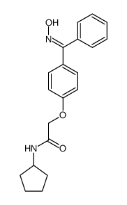 N-Cyclopentyl-2-(4-{[(Z)-hydroxyimino]-phenyl-methyl}-phenoxy)-acetamide Structure