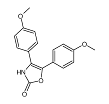 4,5-bis(4-methoxyphenyl)-4-oxazolin-2-one Structure