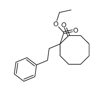 2-Carbethoxy-2-(beta-phenylethyl)cyclooctanone structure