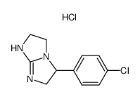 5-(p-chlorophenyl)-2,3,5,6-tetrahydro-1H-imidazo[1,2-a]imidazole hydrochloride结构式